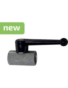 Mini zawór kulowy mosiądz niklowany G 1/4 WZ piaskowany długa dźwignia PN10 | Hydraulika | Eshop Dopak | Wszystko dla Przemysłu