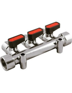 Kolektor Ghilux 3/8" z 3 zaworami kulowymi 1/4" | Hydraulika | Eshop Dopak | Wszystko dla Przemysłu