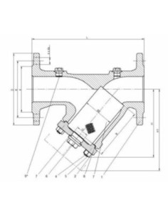 Filtr siatkowy Zetkama fig. 821 DN25 PN16  żeliwo szare EN-GJL-250 wyk. 50 | Filtry | Eshop Dopak |Wszystko dla Przemysłu 2