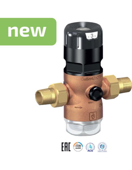 Reduktor ciśnienia do wody DN40, reg. 3-12 bar z brązu, EPDM, max. 16 bar | Pneumatyka | Eshop Dopak | Wszystko dla Przemysłu