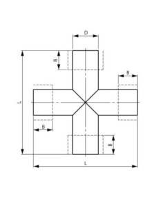 Czwórnik, fi 40, Infinity, aluminium | Pneumatyka | Eshop Dopak | Wszystko dla Przemysłu 2
