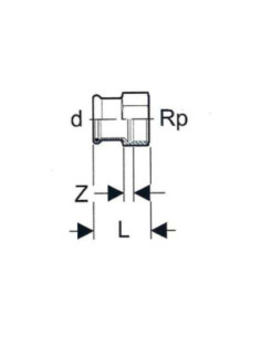 Złączka fi22x1/2'' GW, C-STAHL-M, stal węglowa, EFFEBI-PRESS | Pneumatyka | Eshop Dopak | Wszystko dla Przemysłu 2
