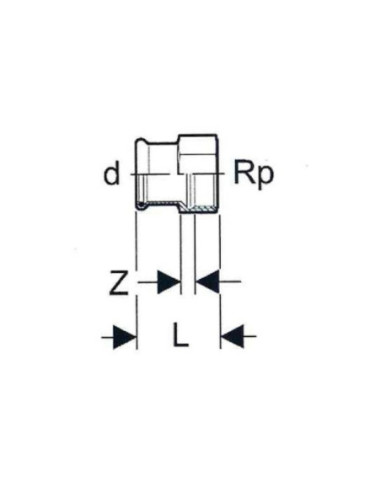 Złączka fi28x1'' GW, C-STAHL-M, stal węglowa, EFFEBI-PRESS | Pneumatyka | Eshop Dopak | Wszystko dla Przemysłu