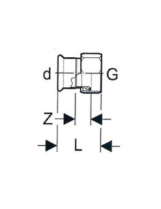 Śrubunek fi18x3/4'' GW, C-STAHL-M, stal węglowa, EFFEBI-PRESS | Pneumatyka | Eshop Dopak | Wszystko dla Przemysłu 2