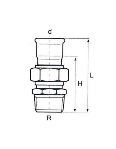 Śrubunek fi22x3/4'' GZ, C-STAHL-M, stal węglowa, EFFEBI-PRESS | Pneumatyka | Eshop Dopak | Wszystko dla Przemysłu