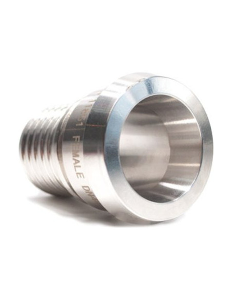 Końcówka DIN 11851 z nakrętką, DN25, GW RD52x1/6" ogon karbowany, pod obejmę skorupową, AISI 316/304 | Przewody i Złącza | Eshop