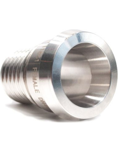 Końcówka DIN 11851 z nakrętką, DN32, GW RD58x1/6" ogon karbowany, pod obejmę skorupową, AISI 316/304 | Przewody i Złącza | Eshop