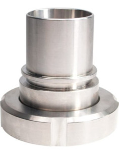 Końcówka DIN 11851 z nakrętką, DN15, GW RD34x1/8" ogon gładki, pod obejmę skorupową, AISI 316/304 | Przewody i Złącza | Eshop Do