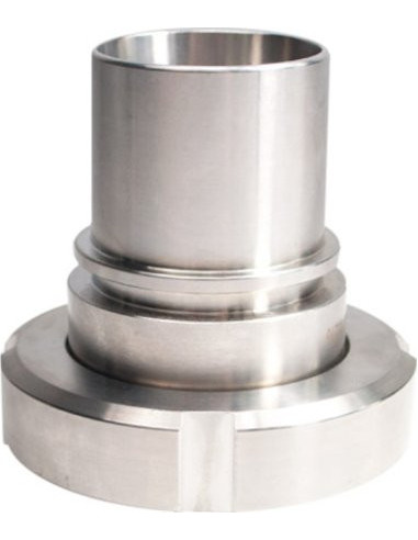 Końcówka DIN 11851 z nakrętką, DN20, GW RD44x1/6" ogon gładki, pod obejmę skorupową, AISI 316/304 | Przewody i Złącza | Eshop Do
