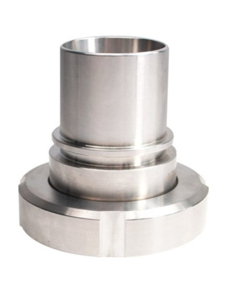 Końcówka DIN 11851 z nakrętką, DN20, GW RD44x1/6" ogon gładki, pod obejmę skorupową, AISI 316/304 | Przewody i Złącza | Eshop Do