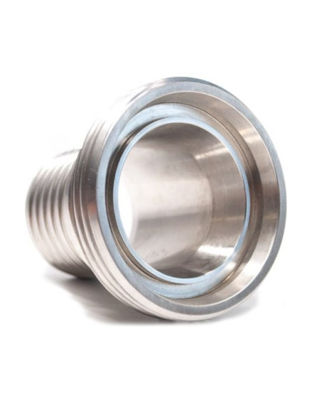 Końcówka DIN 11851, DN100, GZ RD130x1/4" ogon karbowany, pod obejmę skorupową, AISI 316 | Przewody i Złącza | Eshop Dopak | Wszy