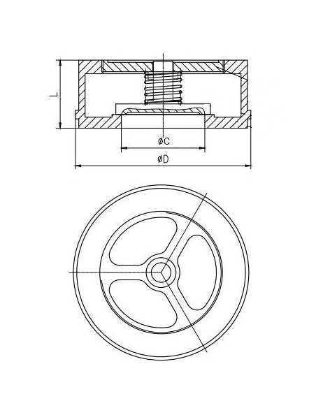Zawór zwrotny międzykołnierzowy Flowmatik DN100 PN16, nierdzewny stal 316, dysk 316, metal/metal | Hydraulika | Eshop Dopak | Ws