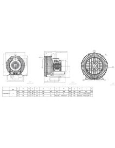 Dmuchawa bocznokanałowa 1050 m3/h, 8,5 kW,  200 mbar/-200 mbar, 400V | Pneumatyka | Eshop Dopak | Wszystko dla Przemysłu 2