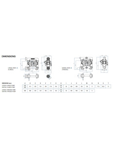 Pompa membranowa SAMOA UP 10 1" PP/SANTOPRENE wersja boczna flansza | Hydraulika | Eshop Dopak | Wszystko dla Przemysłu 2