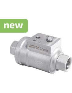Zawór współosiowy nierdzewny 1" NC uszcz.FKM korpus 316L, DN25, Kv13,7, 0-16 Bar, -20°C  150°C | Hydraulika | Eshop Dopak | Wszy