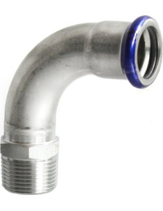 Kolano fi22x3/4'' GZ, 90 stopni, EDELSTAHL-M, stal nierdzewna 316L, EFFEBI-PRESS | Pneumatyka | Eshop Dopak | Wszystko dla Przem
