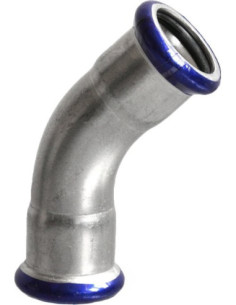 Kolano fi15, 45 stopni, EDELSTAHL-M, dwukielichowe, stal nierdzewna 316L, EFFEBI-PRESS | Pneumatyka | Eshop Dopak | Wszystko dla