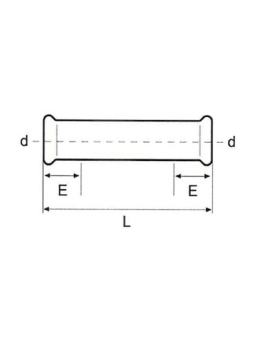 Mufa przesuwna fi35, EDELSTAHL-M, dwukielichowa, stal nierdzewna 316L, EFFEBI-PRESS | Pneumatyka | Eshop Dopak | Wszystko dla Pr