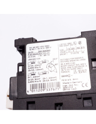 Stycznik mocy, 3RT1026-3AP00, Siemens | Elektryka | Eshop Dopak | Wszystko dla Przemysłu