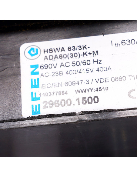 Rozłącznik izolacyjny HSWA 63/3K, 29600.1500, EFEN | Elektryka | Eshop Dopak | Wszystko dla Przemysłu