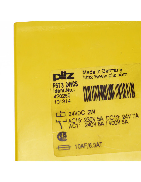 Przekaźnik bezpieczeństwa PST 3 24VGS, 420280, PILZ | Elektronika | Eshop Dopak | Wszystko dla Przemysłu