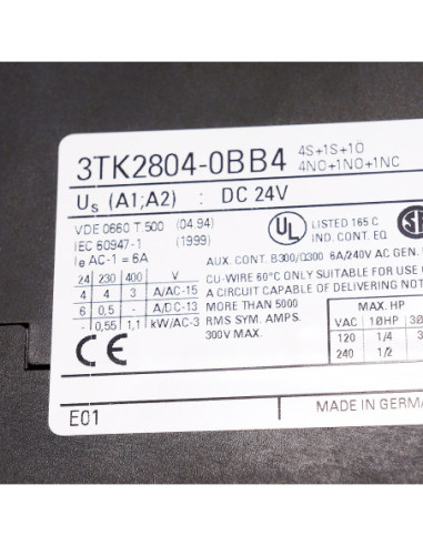 Przekaźnik bezpieczeństwa, 3TK2804-0BB4, Siemens | Elektronika | Eshop Dopak | Wszystko dla Przemysłu