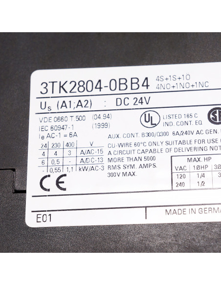 Przekaźnik bezpieczeństwa, 3TK2804-0BB4, Siemens | Elektronika | Eshop Dopak | Wszystko dla Przemysłu