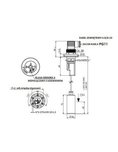 Czujnik poziomu flanszowy NO/NC, L860mm | Przyrządy Pomiarowe | Eshop Dopak | Wszystko dla Przemysłu 2