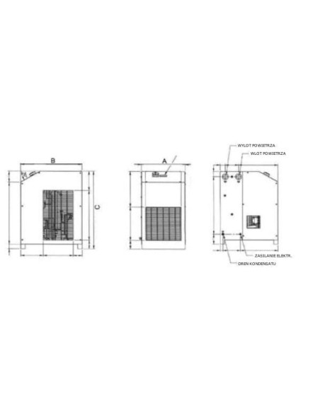 Osuszacz ziębniczy Buran CQ 0180 AB, 180 m3/h, punkt rosy  3 st.C, G 1 1/4 | Filtry | Eshop Dopak |Wszystko dla Przemysłu