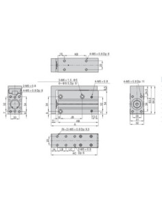 HLH20x20S Siłownik kompaktowy D20x20 z prowadzeniem | Pneumatyka | Eshop Dopak | Wszystko dla Przemysłu