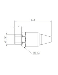 Dysza Coanda G 1/8, wzmacniający, stop aluminium, anodowane | Pneumatyka | Eshop Dopak | Wszystko dla Przemysłu 2