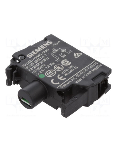 Element podświetlający, 3SU1401-1BB40-1AA0, SIEMENS | Automatyka | Eshop Dopak | Wszystko dla Przemysłu