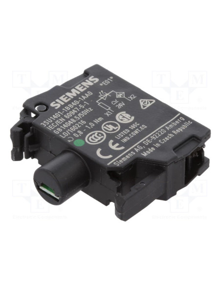 Element podświetlający, 3SU1401-1BB40-1AA0, SIEMENS | Automatyka | Eshop Dopak | Wszystko dla Przemysłu