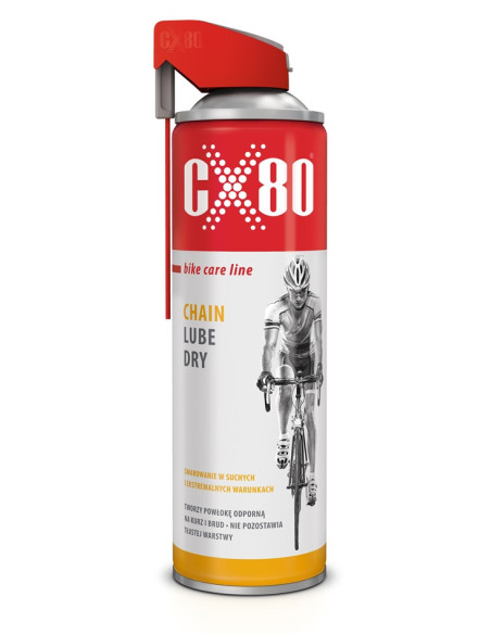 BIKE CHAIN LUBE DRY- smar suchy 500ml DUO SPRAY CX80 48325 | CX80 Chemia do Samochodów i Rowerów | Eshop Dopak