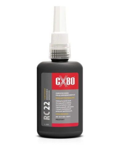 RC22 KLEJ ANAEROBOWY 50ML FIOLETOWY Klej niskowytrzymale zabezpieczenie gwintów CX80 60082 | CX80 Kleje Anaerobowe – Do Gwintów