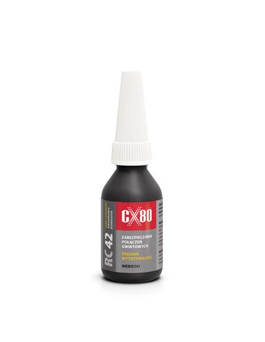 RC42 KLEJ ANAEROBOWY 10ML NIEBIESKI Klej średniowytrzymałe zabezpieczenie do gwintów CX80 60038 | CX80 Kleje Anaerobowe – Do Gwi