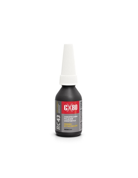 RC43 KLEJ ANAEROBOWY 10ML NIEBIESKI Klej średniowytrzymałe zabezpieczenie do gwintów CX80 60087 | CX80 Kleje Anaerobowe – Do Gwi