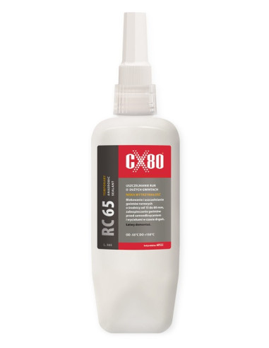 RC65 USZCZELNIACZ ANAEROBOWY 50ML BIAŁA PASTA Uszczelniacz do uszczelniania rur o grubych gwintach CX80 60122 | CX80 Kleje Anaer