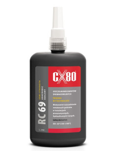 RC69 USZCZELNIACZ ANAEROBOWY 250ML BRĄZOWY Uszczelniacz do metalowych gwintów drobnozwojowych CX80 60117 | CX80 Kleje Anaerobowe
