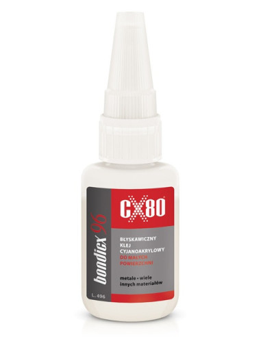 BONDICX 96 20G Klej cyjanoakrylowy CX80 60137 | CX80 Kleje Cyjanoakrylowe – Szybkie Klejenie | Eshop Dopak
