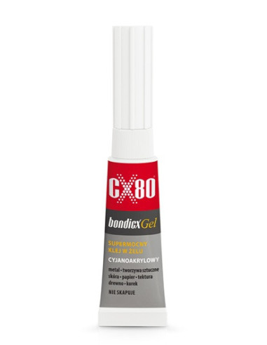 BONDICX GEL 3G Klej cyjanoakrylowy CX80 60138 | CX80 Kleje Cyjanoakrylowe – Szybkie Klejenie | Eshop Dopak