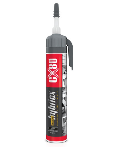 HYBRICX CZARNY 210G PREMIUM Klej hybrydowy. CX80 60279 | CX80 Kleje Hybrydowe – Elastyczne i Wytrzymałe | Eshop Dopak