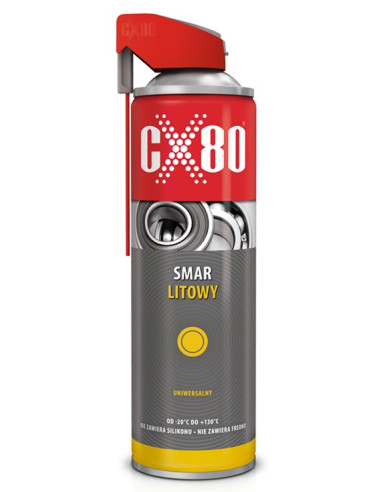 SMAR LITOWY 500ML DUO SPRAY Smar uniwersalny CX80 60233 | CX80 Oleje i Smary – Profesjonalne Środki Smarne | Eshop Dopak