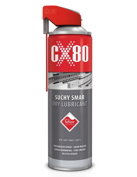 SMAR SUCHY TEFLON 500ML DUOSPRAY CX80 60319 | CX80 Oleje i Smary – Profesjonalne Środki Smarne | Eshop Dopak