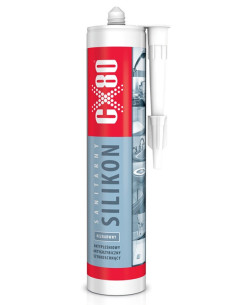 SILIKON SANITARNY 300ml bezbarwny CX80 60167 | CX80 Silikony – Silikony Uszczelniające | Eshop Dopak