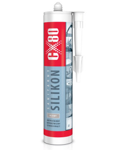 SILIKON SANITARNY 300ml beżowy CX80 48587 | CX80 Silikony – Silikony Uszczelniające | Eshop Dopak