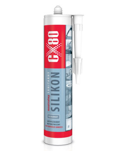 SILIKON SANITARNY 300ML Neutralny  bezbarwny CX80 60169 | CX80 Silikony – Silikony Uszczelniające | Eshop Dopak
