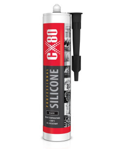 SILIKON PROFESSIONAL WYSOKOTEMPERATUROWY 310ML  czarny CX80 60063 | CX80 Silikony – Silikony Uszczelniające | Eshop Dopak