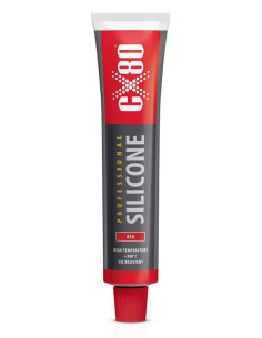 SILIKON CZERWONY 80ML PROFESSIONAL TUBA CX80 60109 | CX80 Silikony – Silikony Uszczelniające | Eshop Dopak