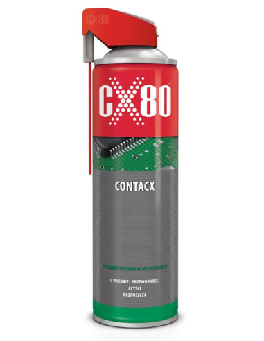 CONTACX 500ML DUO SPRAY Czyszczenie elementów elektroniki CX80 60222 | CX80 Środki Czyszczące i Konserwacja | Eshop Dopak